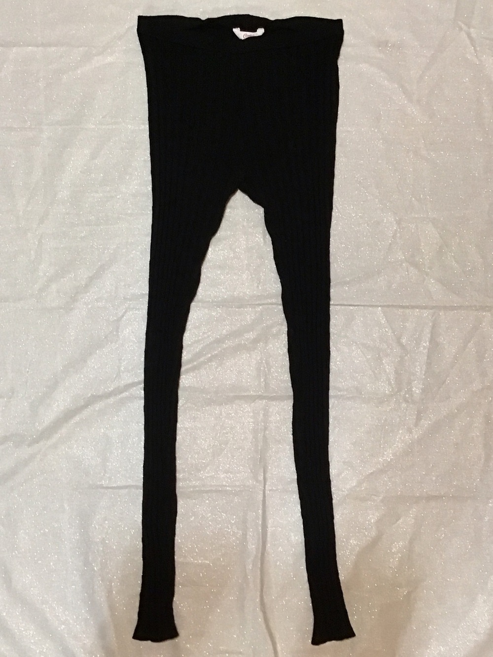 Candie's Black Ribbed Leggings - Slim Fit